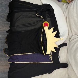 Disney Evil Queen crown, cape and shirt